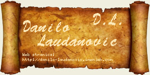 Danilo Laudanović vizit kartica